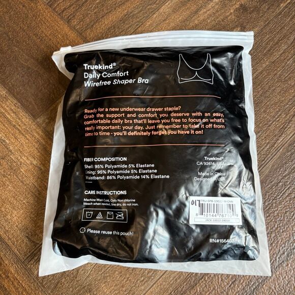 Truekind Daily Comfort Wirefree Shaper Bra 10022 NWT - Picture 7 of 11